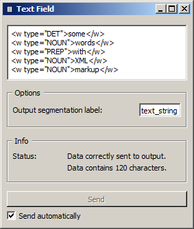 Specifying annotations values using the label of Text field instances