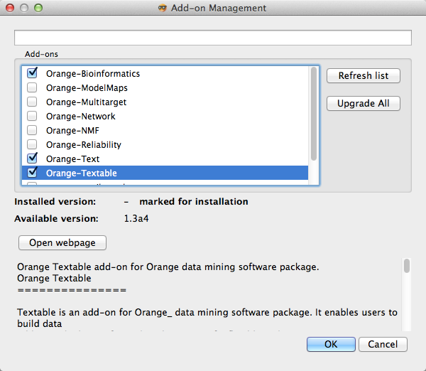 Orange Textable marked for installation
