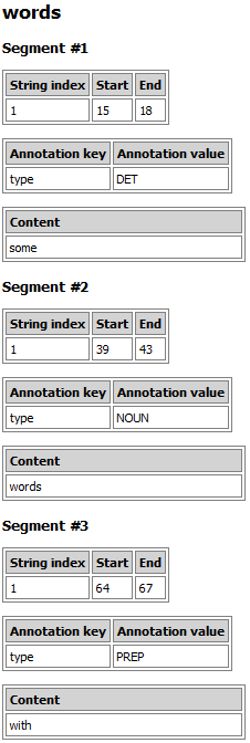 Annotations imported using Extract XML